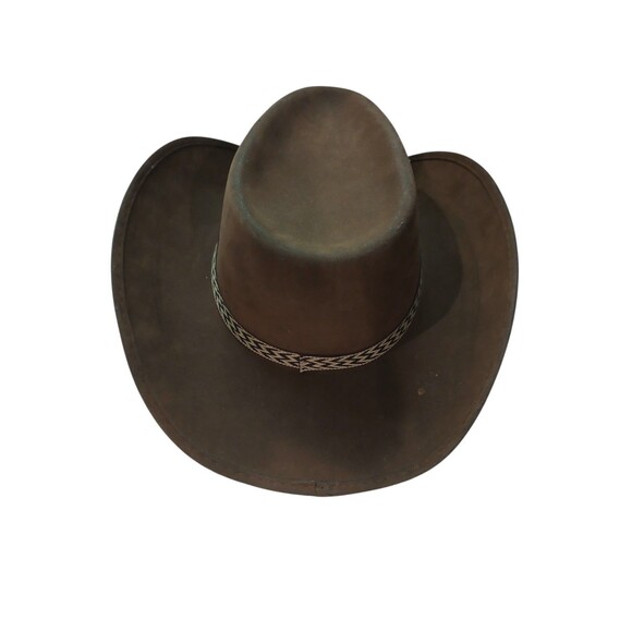 Unbranded Other - Brown Cowboy Hat Western Style Wide Brim Ranch Rodeo Adult Unisex